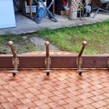 Wall coat rack with 5 hooks
