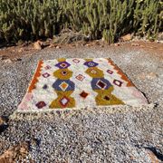 Tapis artisanal marocain en laine