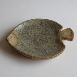 Fish shaped stoneware serving dish