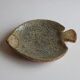 Fish shaped stoneware serving dish