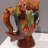 Pichet poisson en faïence Vallauris, 1970