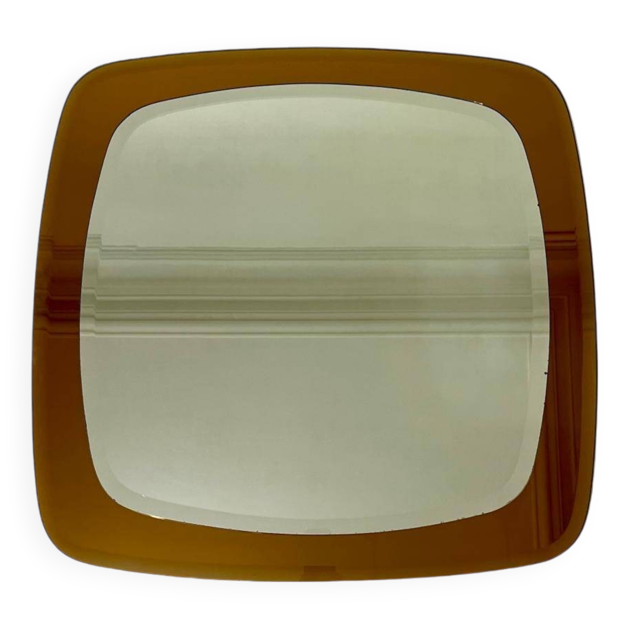 Double mirrors stacked vintage design, France, 1970s