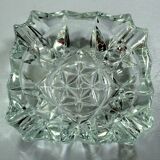 Lead crystal glass ashtray