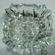 Lead crystal glass ashtray
