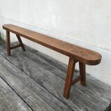 Old farmhouse bench in solid elm
