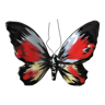 Vallauris polychrome glazed ceramic butterfly