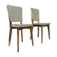 Pair of Scandinavian chairs 50s in skai