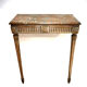 Beautiful Louis XVI style console in natural wood .marble top