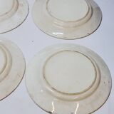 9 Antique Plates 19th Century Blue Willow Pattern Chinese Blue Decor