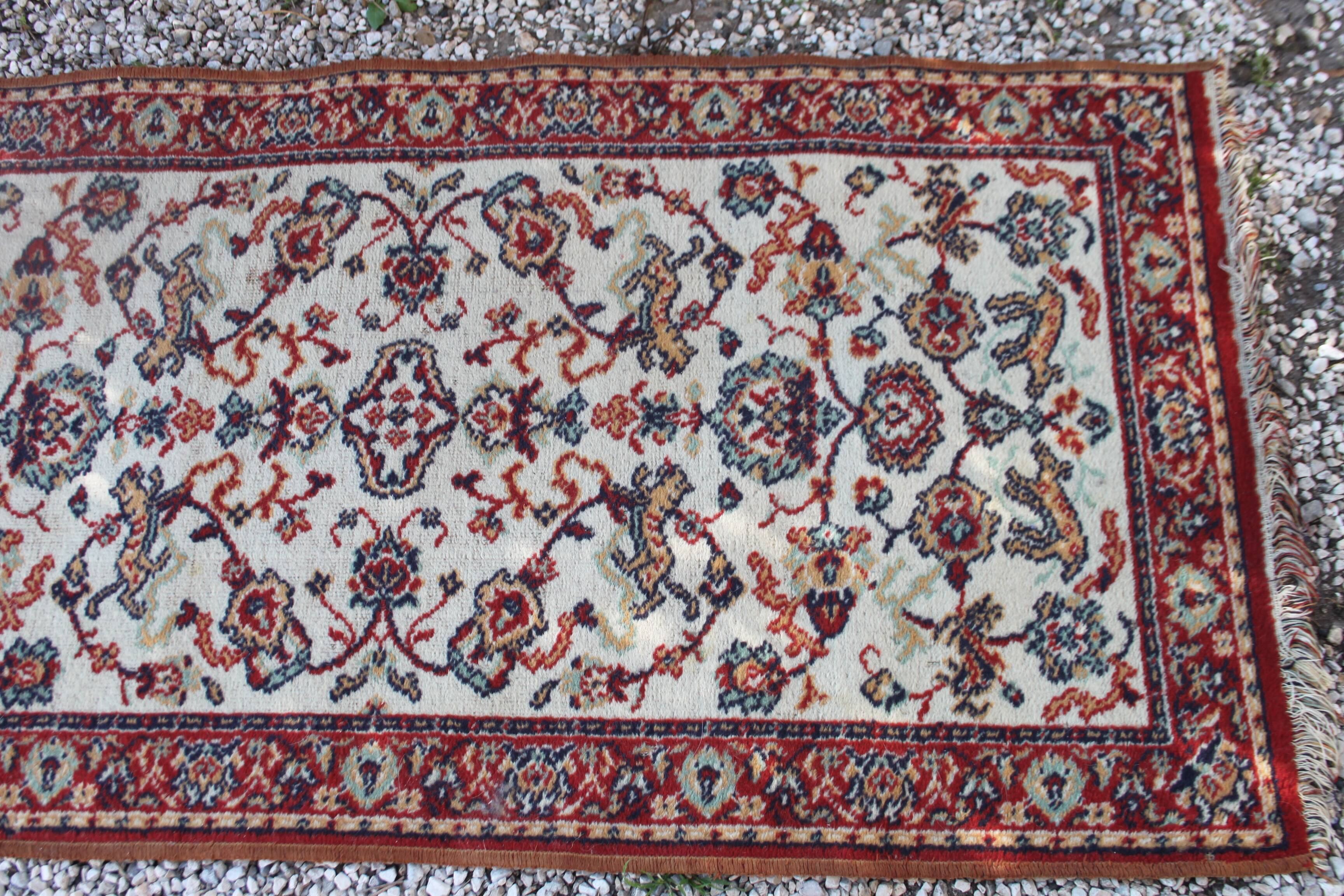 Old oriental rug 140 x 70 cm
