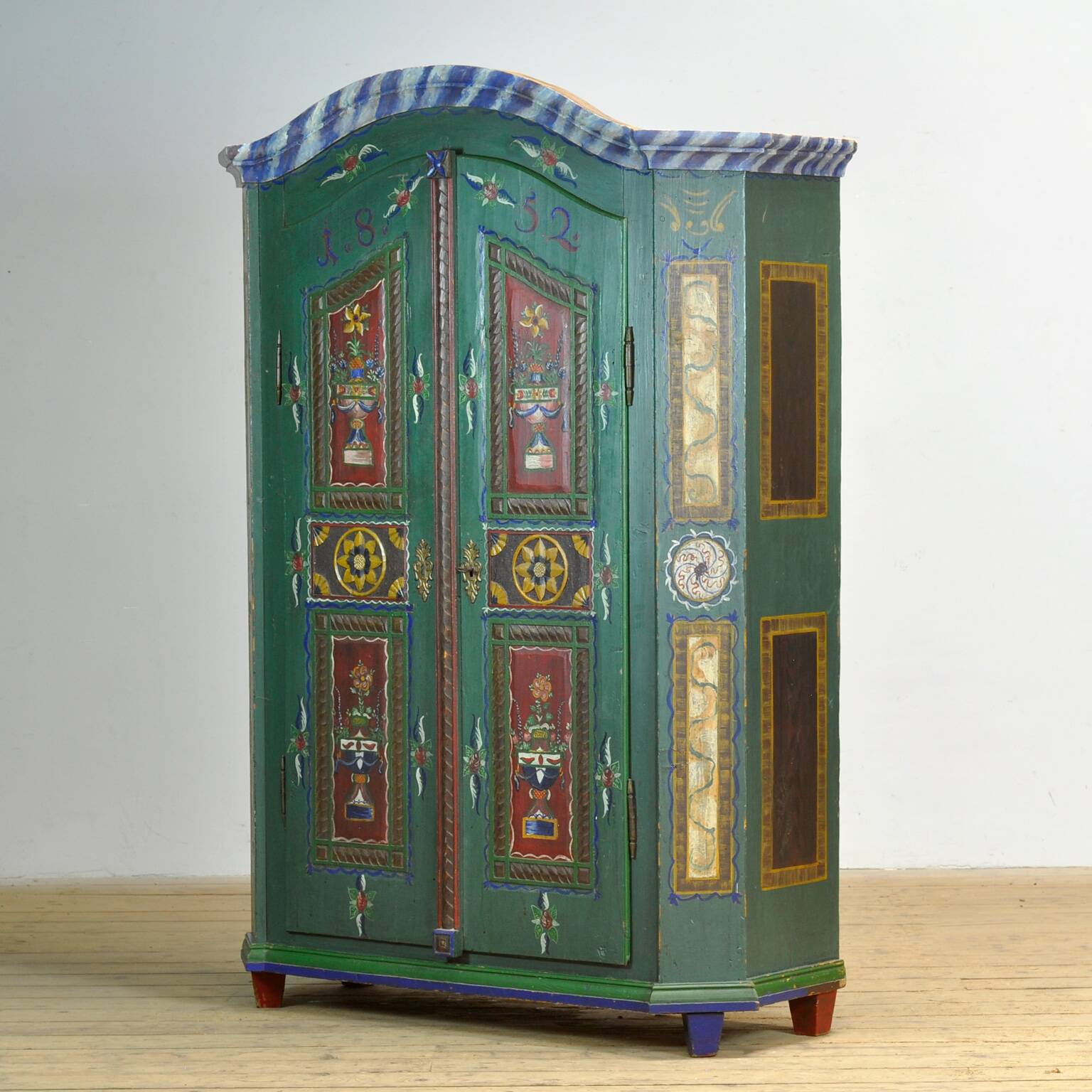 German bridal cabinet, dated 1852