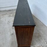 Grand miroir doré  ancien doté d’une moulure décorée et perlée  Parfait pou