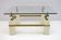 Maison Charles Mid-Century Modern Brass Horsed French Coffee Table, 1970s