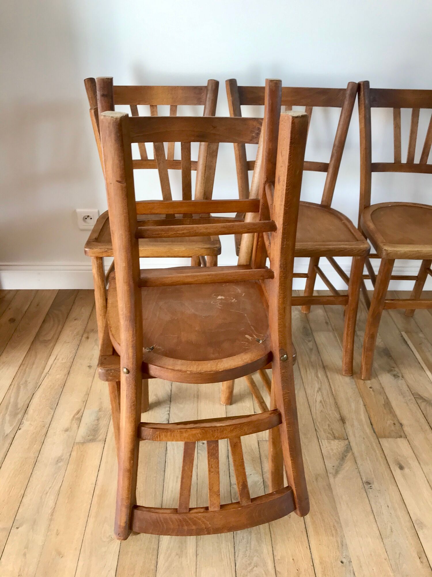 Set of 5 Luterma bistro chairs 50s