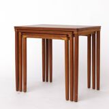 Set of 3 Teak Nesting Tables – 1970s Danish, Mid-Century Modern Design