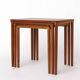3 Danish nesting tables in teak, 1970s.
