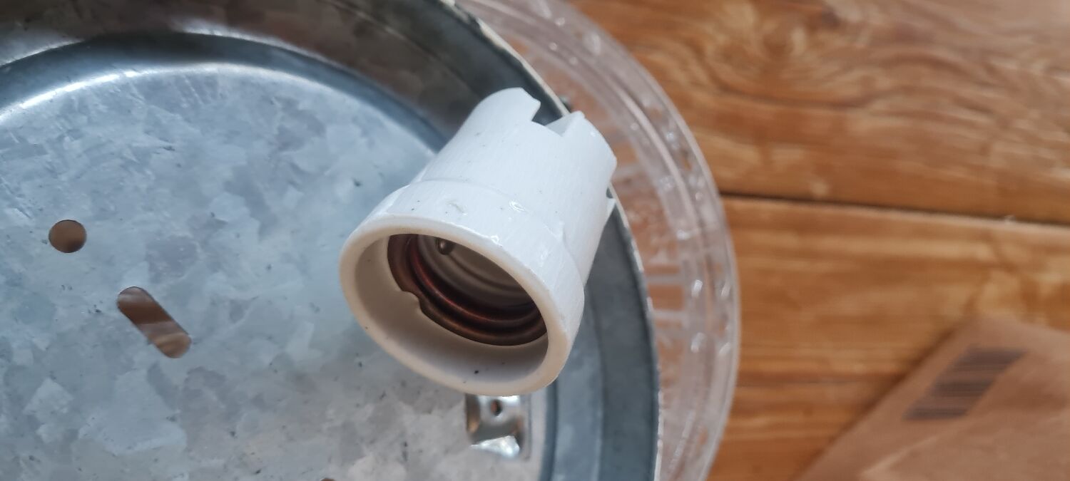 Chiseled glass ceiling light