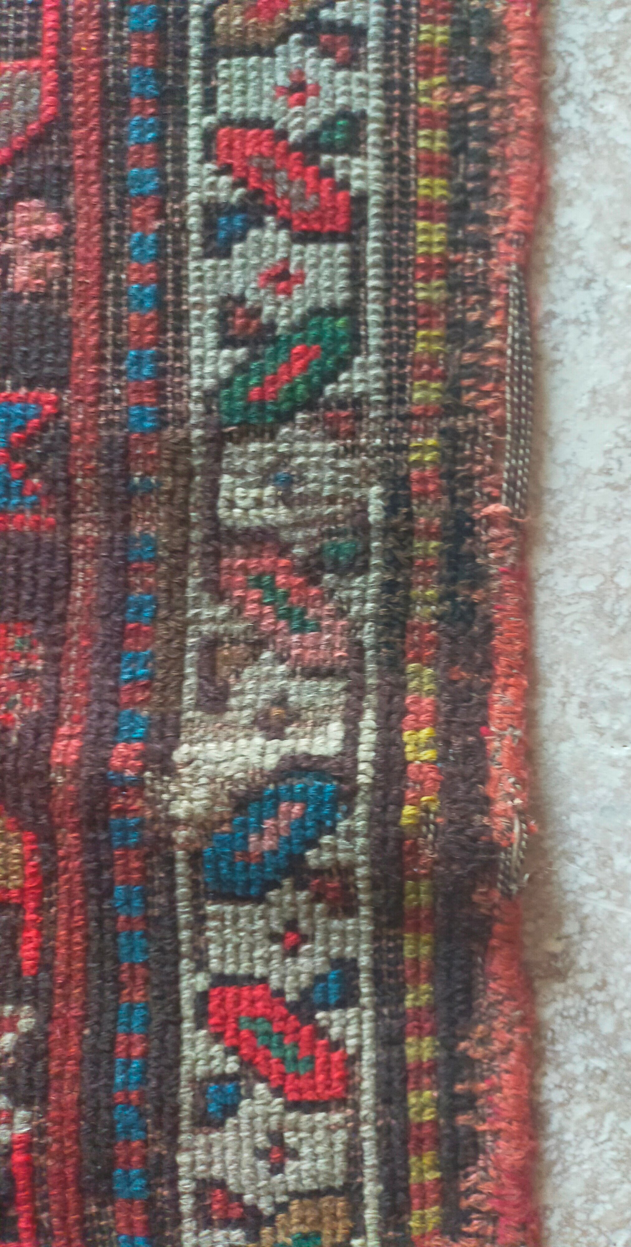 Vintage kilim carpet 197 x 130