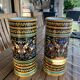 2 vase rouleau en faïence, gein