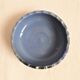 Blue enamelled ceramic cup