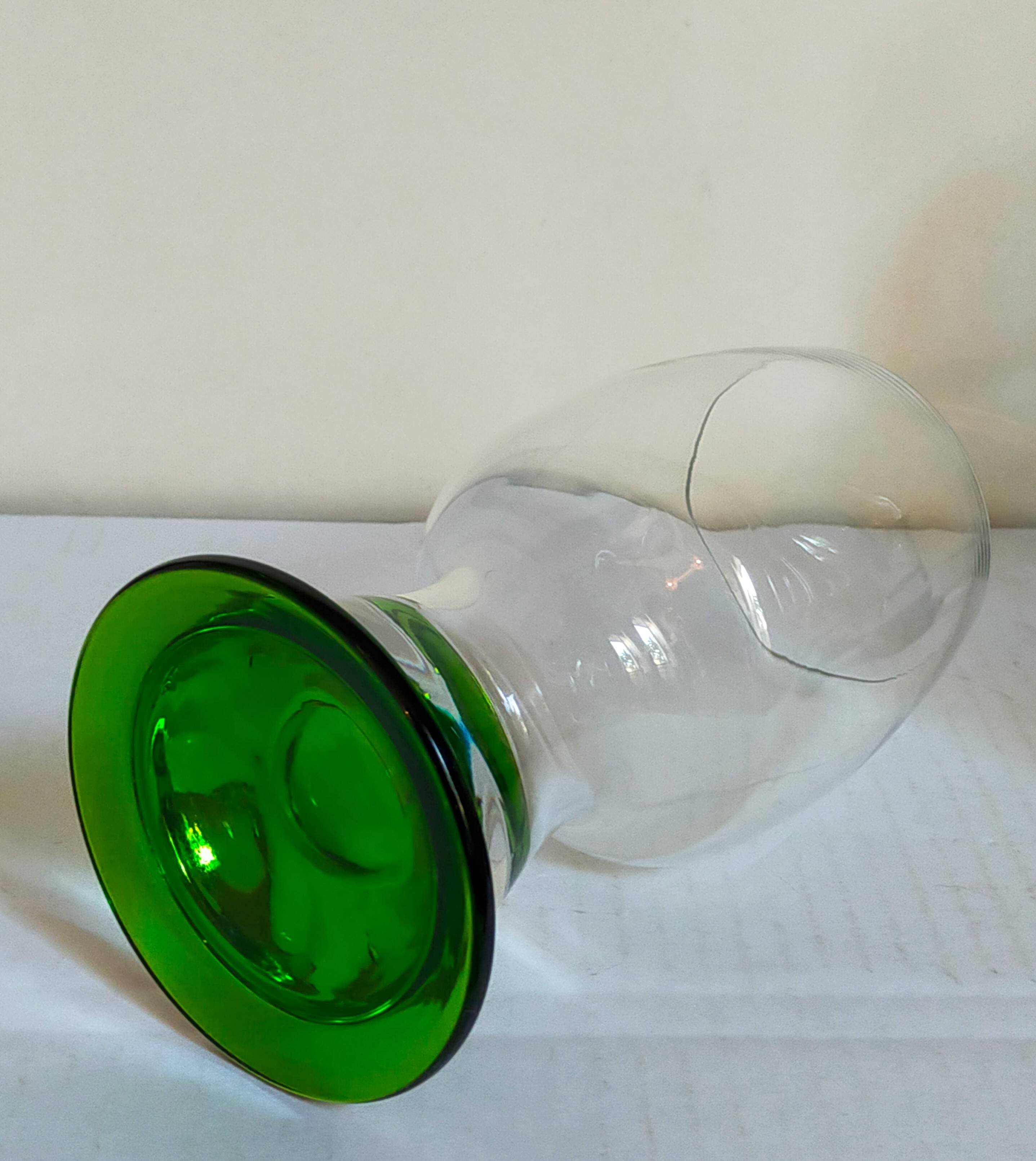 Four vintage XXL crystal glasses