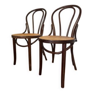 Paire de chaises bistrot - bois