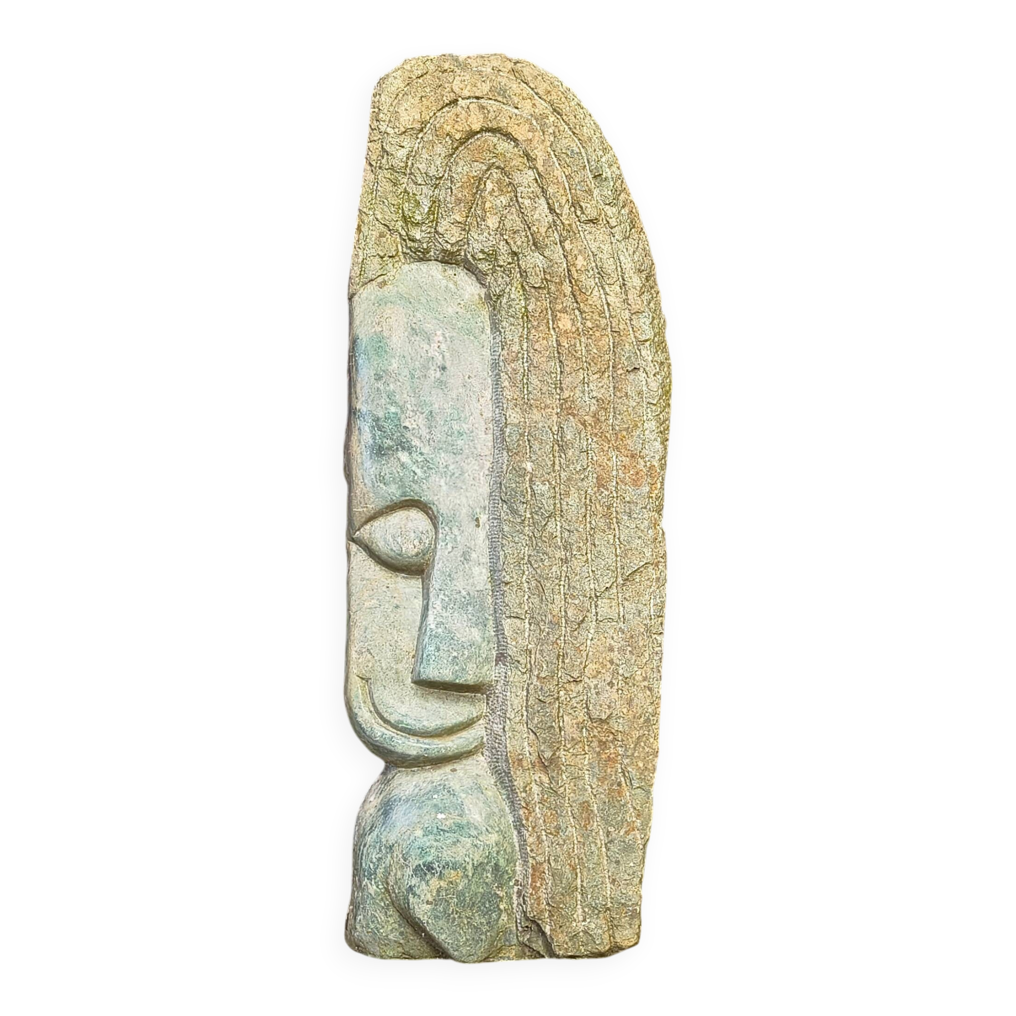 Vintage natural stone sculpture by Peter Munetsi, 1970s