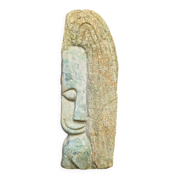 Vintage natural stone sculpture by Peter Munetsi, 1970s
