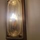 Large vintage wooden wall light