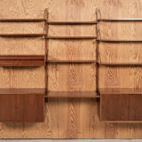 Midcentury Danish Royal wall system in teak by Poul Cadovius 1960s