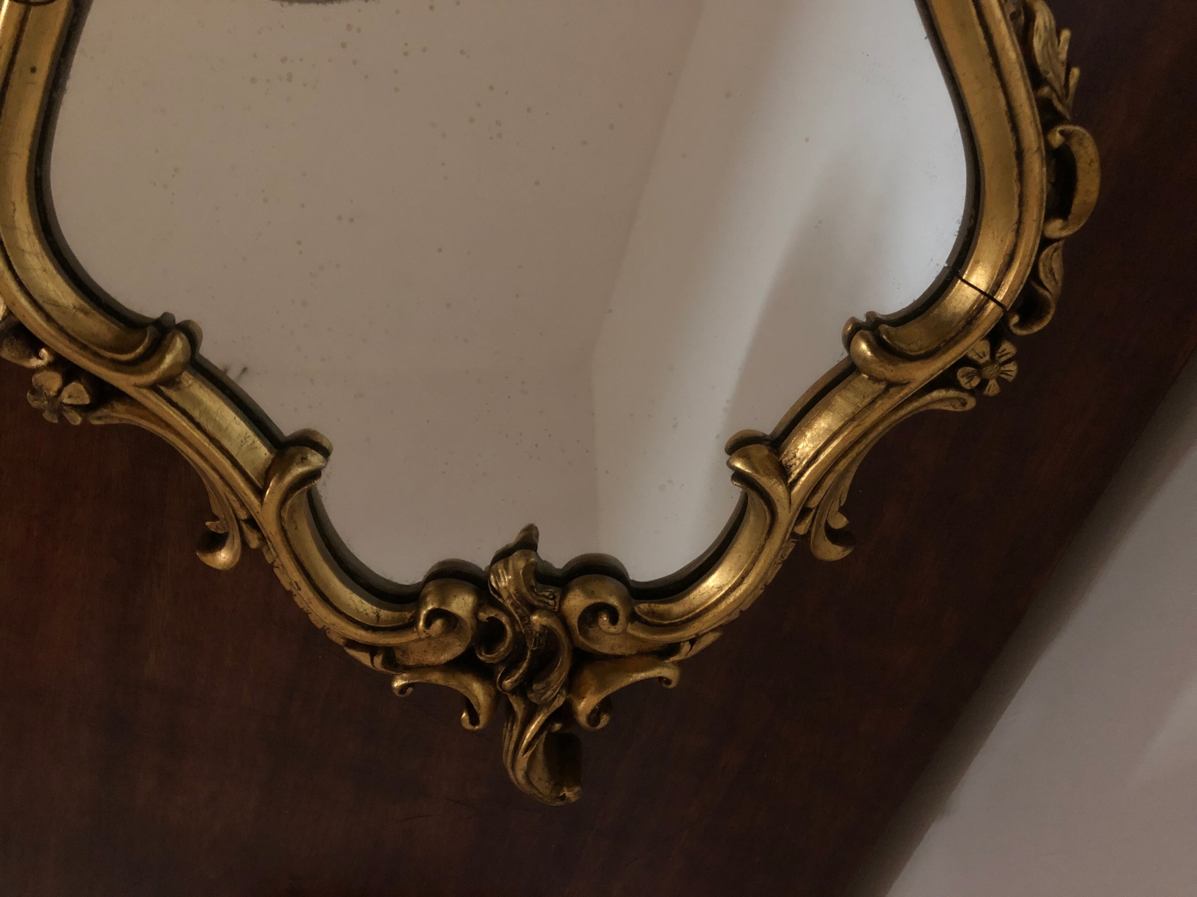 Baroque golden mirror 41x63cm