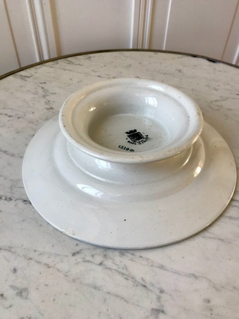 Compotier in Iron Earth Saint-Amand early twentieth century