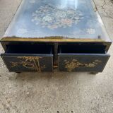 Table basse chinoise avec 4 tiroirs