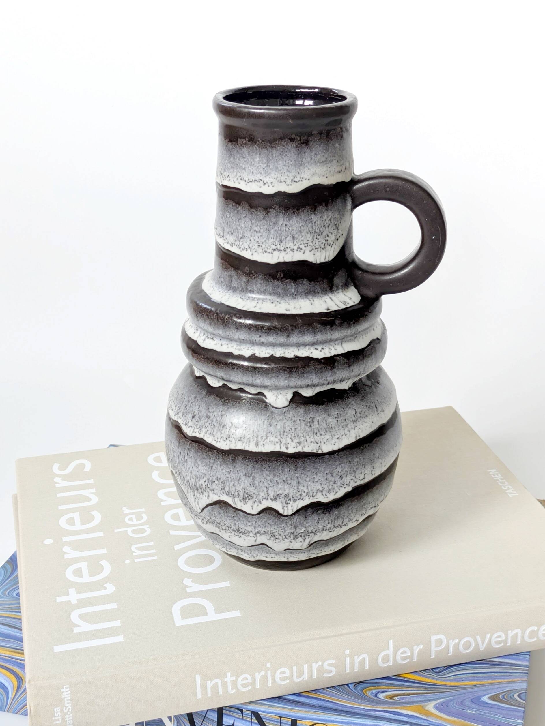 Scheurich pitcher vase, Vienna model, vintage ceramic from the 60s