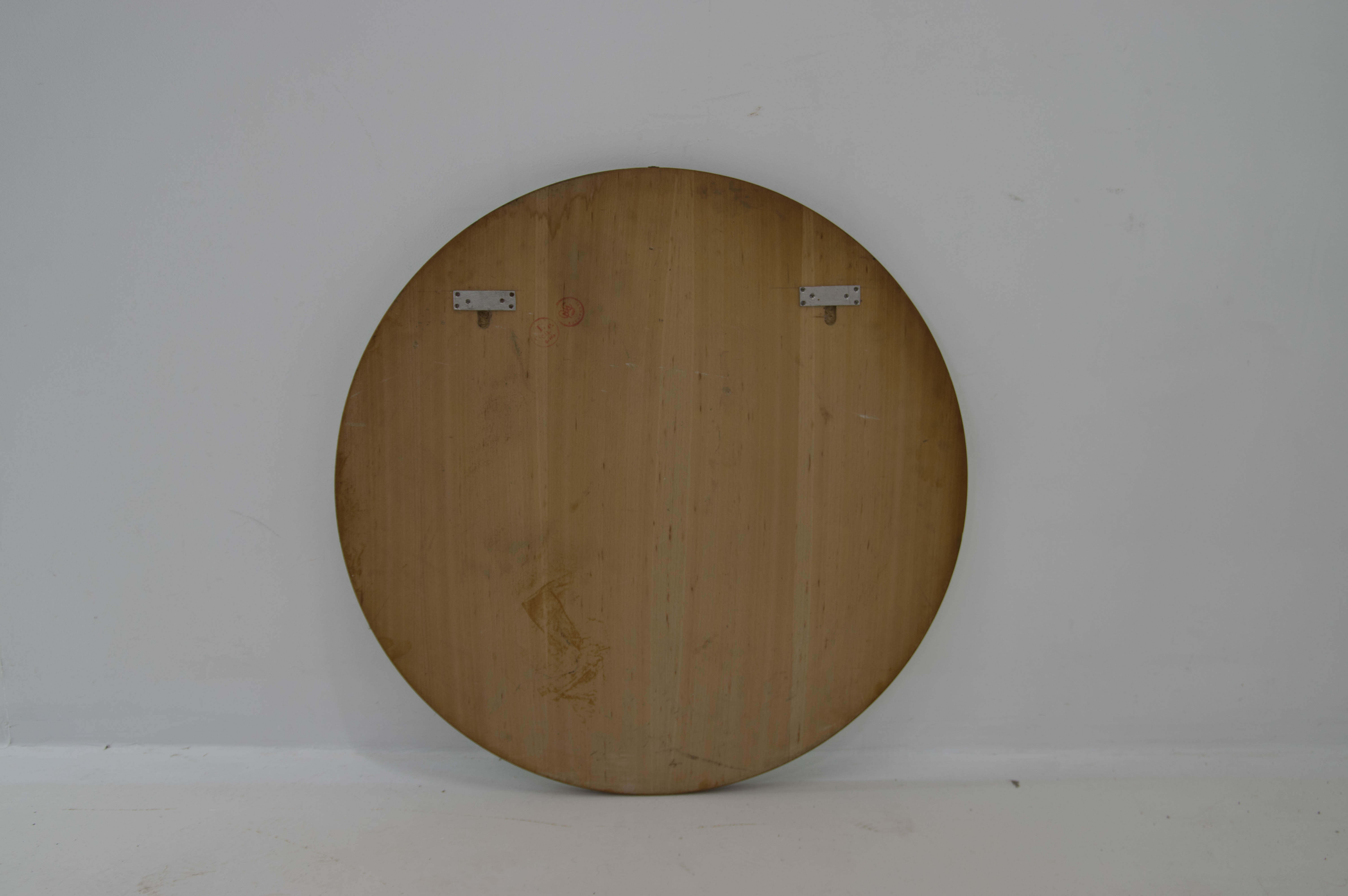 Mid-Century Round Mirror, Romania, 1970s