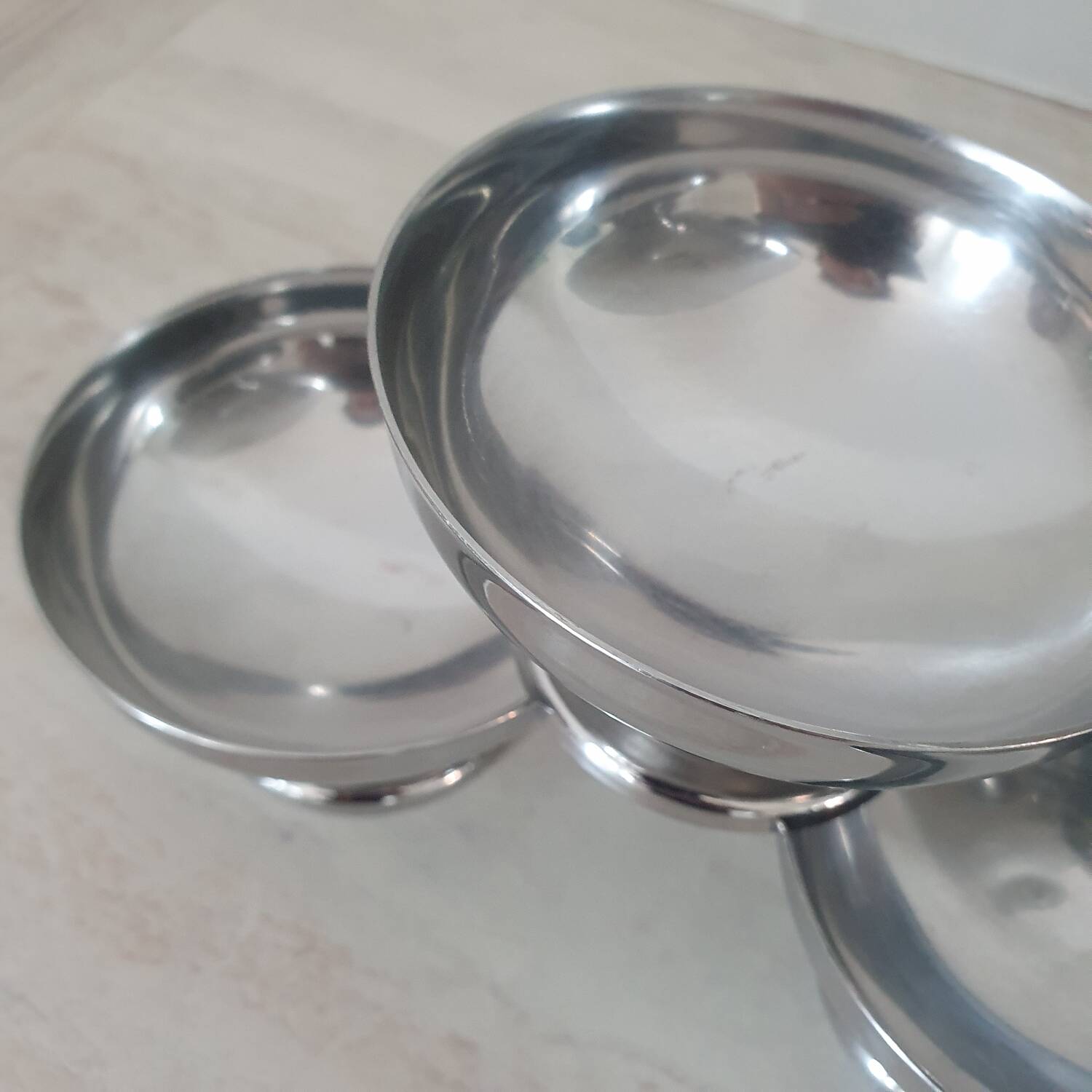 6 Remy Letang 18/10 stainless steel bowls