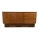 Sideboard brass grips on the drawers 1970s palisander