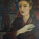 Potrait woman oil on canvas 1946