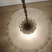 Suspension Art Déco holophane 