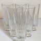 Six verres à anisette de bistrot vintages