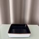 Vintage Ceramic Ashtray / Catchall Tray | Deep Navy Blue & White