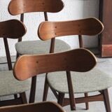 Set of 10 dining chairs 'Kastrup' by Louis van Teeffelen, Dutch design, 1960s