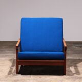 Hans J Wegner GE421 Getama Fauteuil relax en chêne avec dossier réglable