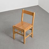 Solid pine chairs, La Cascade Residence, Les Arcs 1600, 1970