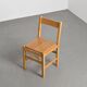 Solid pine chairs, La Cascade Residence, Les Arcs 1600, 1970