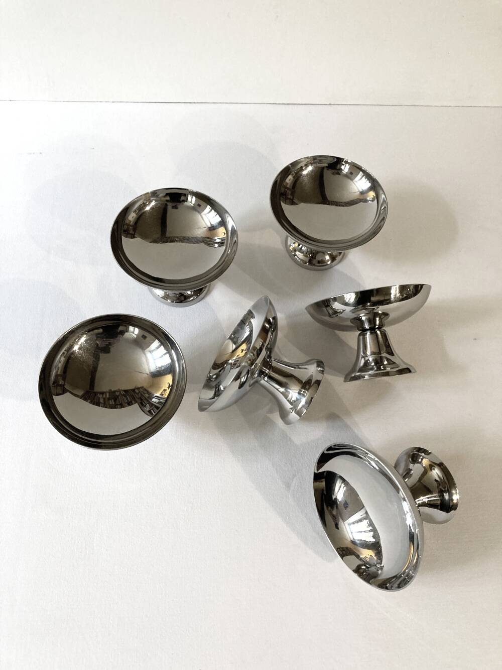 Ensemble de 6 coupes à glace en Inox Guy Degrenne