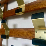 Vintage wall coat rack hooks circa