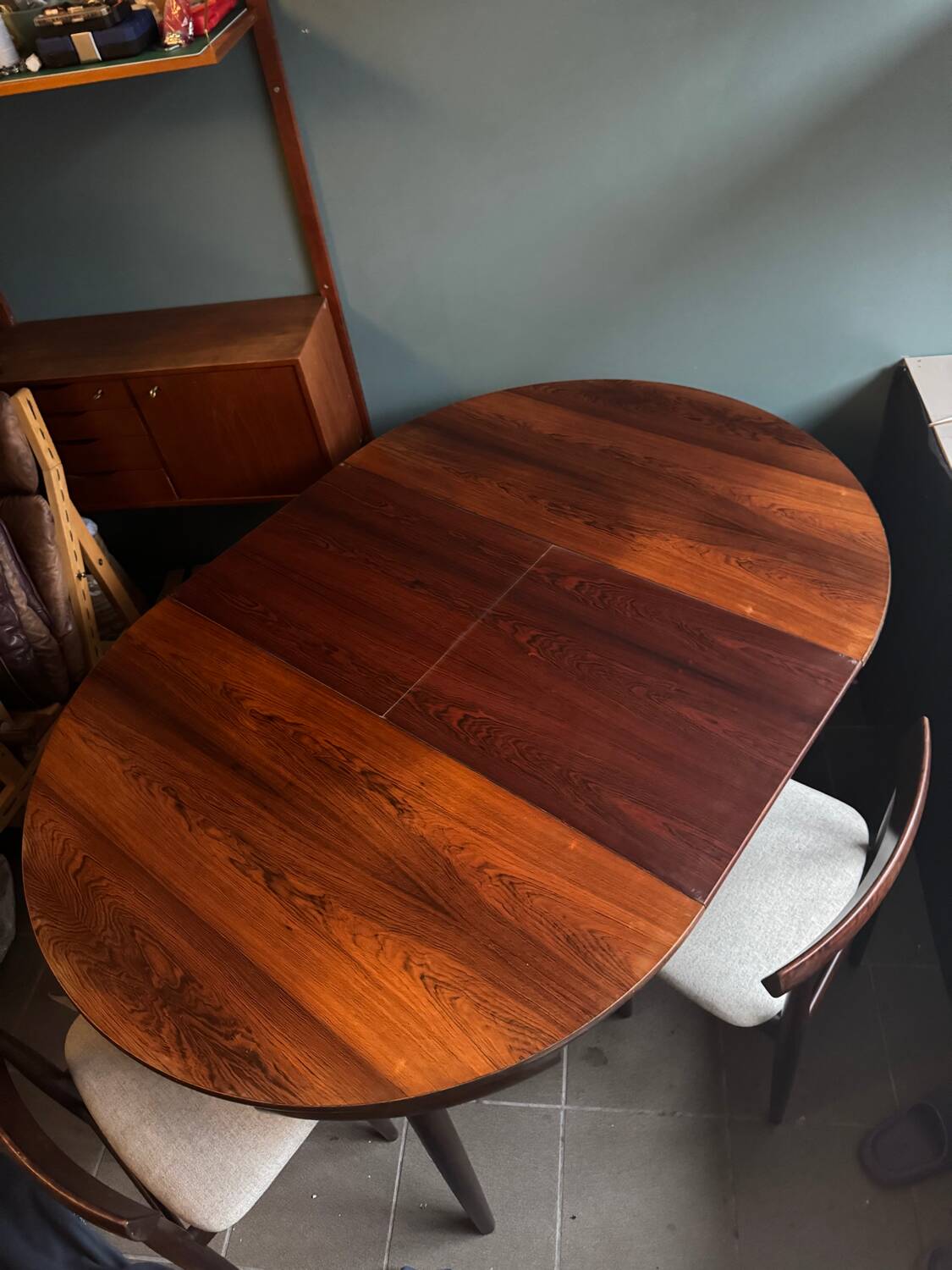 Roundette dining set by Hans Olsen, Denmark 1960s