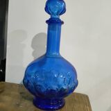 Round Electric Blue Bottle