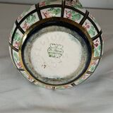 Aiguière ancienne en faïence décor floral – XIXe siècle